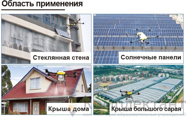 Дрон для автоматической мойки окон и фасадов Новатор 10